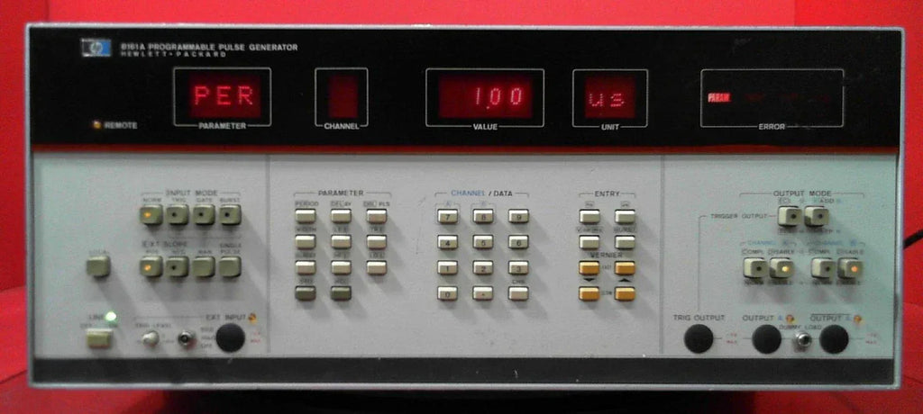 HP 8161A Programmable Pulse Generator 100 MHz - ZYYKZ Test Equipment