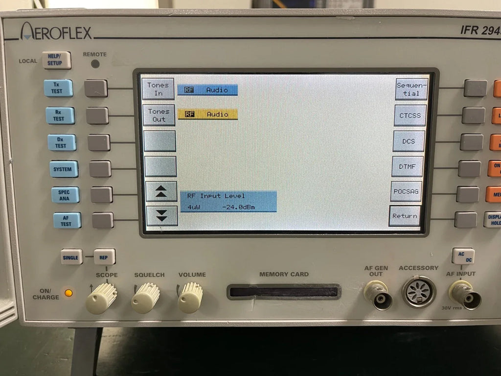 IFR Aeroflex Marconi 2945B Communication Service Monitor with 509/750 Modules - ZYYKZ Test Equipment