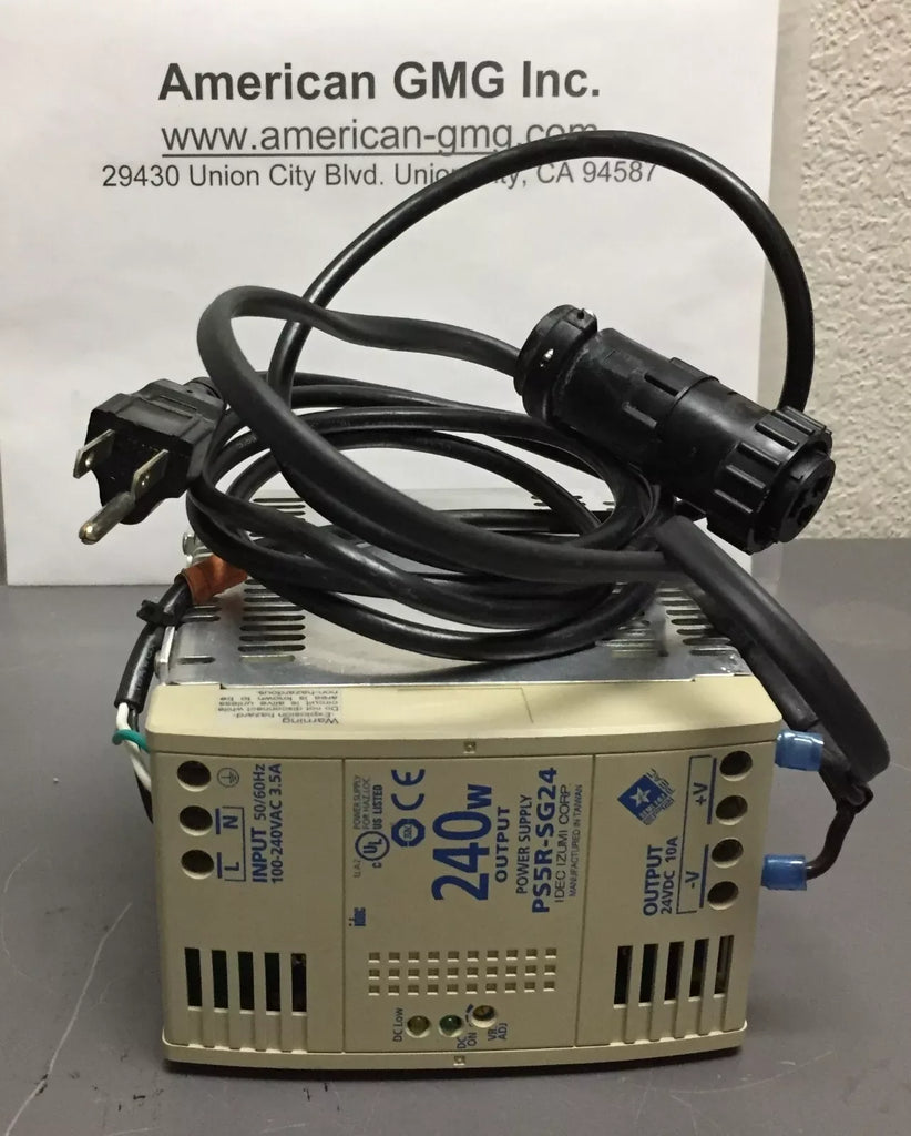 IDEC PS5R-SG24 AC-DC Power Supply 240W 100-240V Input with Cables - ZYYKZ Test Equipment