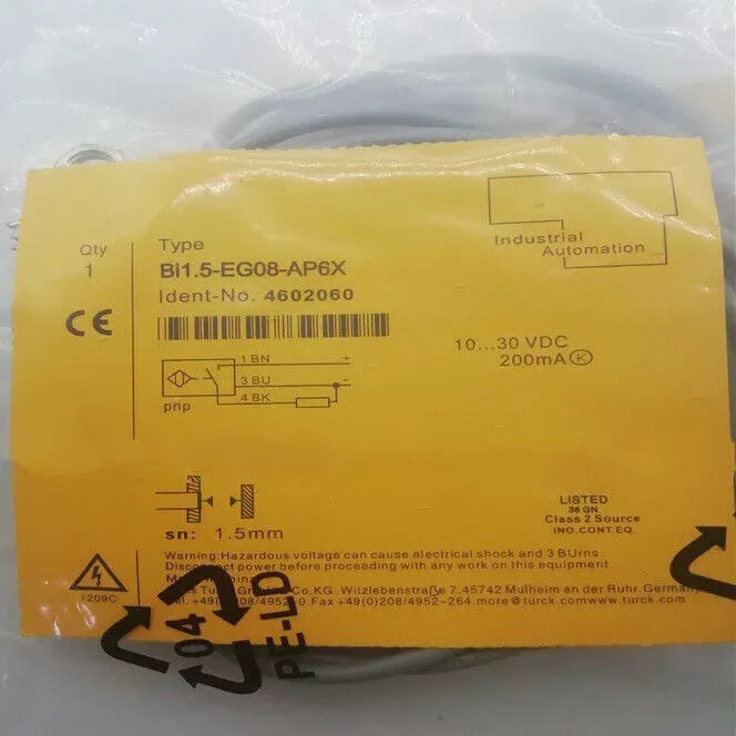 TURCK BI1.5-EG08-AP6X Inductive Proximity Sensor Switch - ZYYKZ Test Equipment