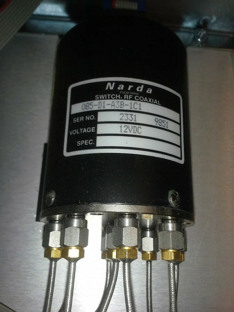 Narda Manual RF Switch Multiplexer Dual 1x8 SMA 0-3 GHz - ZYYKZ Test Equipment