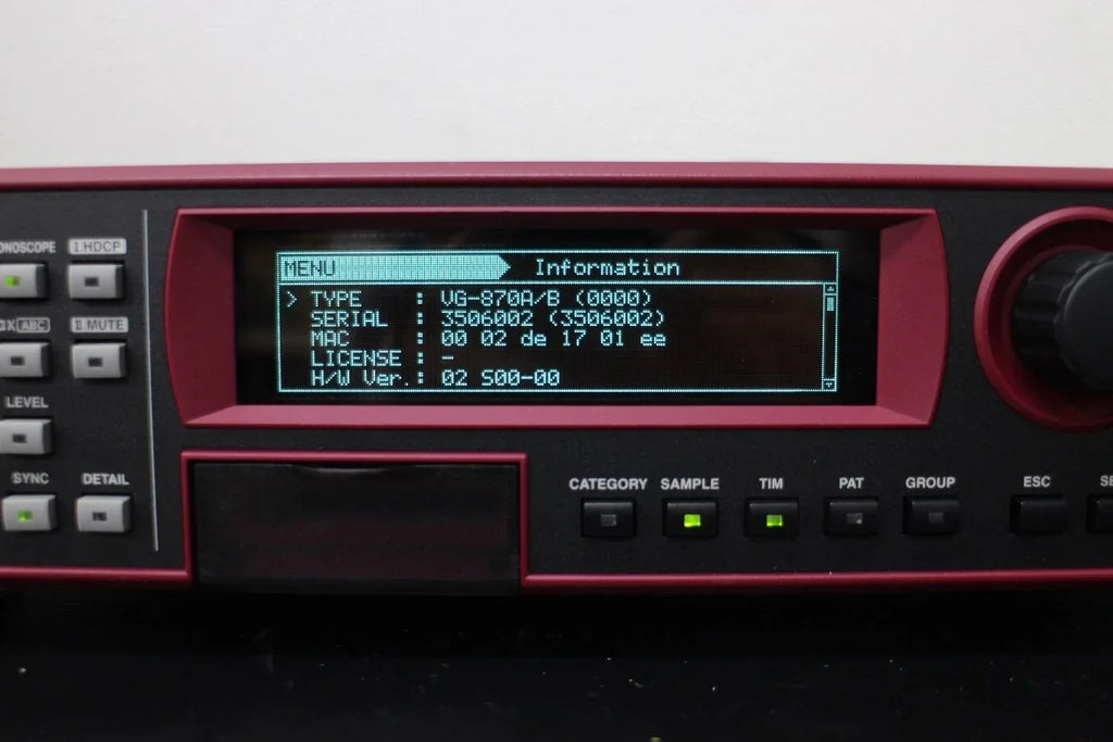 VG870B Professional Video Signal Generator with Multi-Format Support - ZYYKZ Test Equipment
