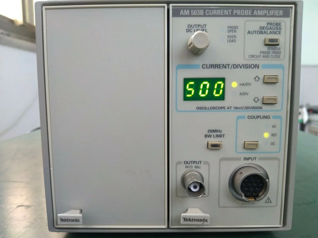 Tektronix TM502A Power Module with AM503B/AM503S Current Probe Amplifier - ZYYKZ Test Equipment