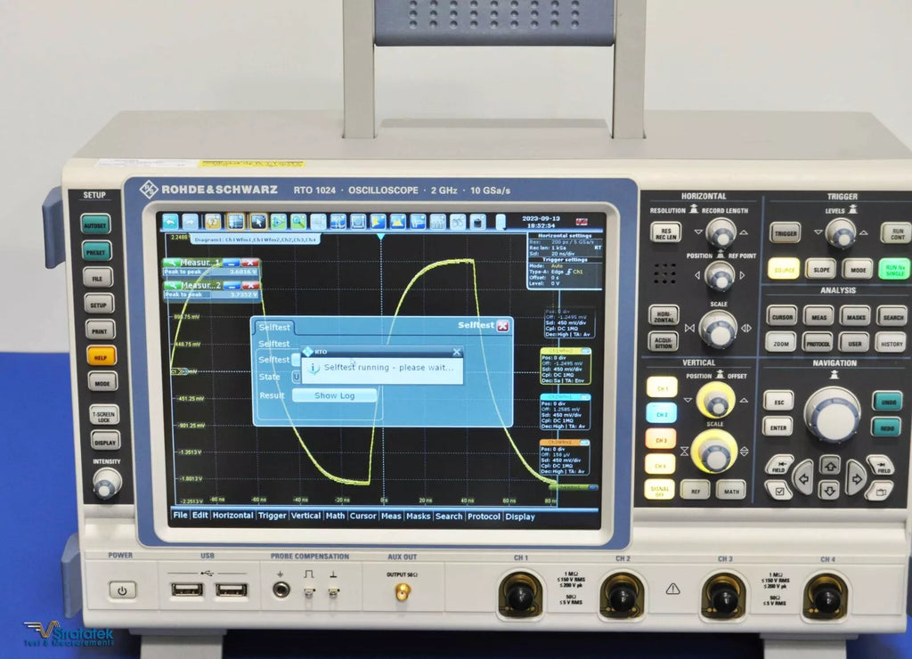 Rohde & Schwarz RTO1024 2GHz 10GS/s 4-Channel Oscilloscope - NIST Calibrated