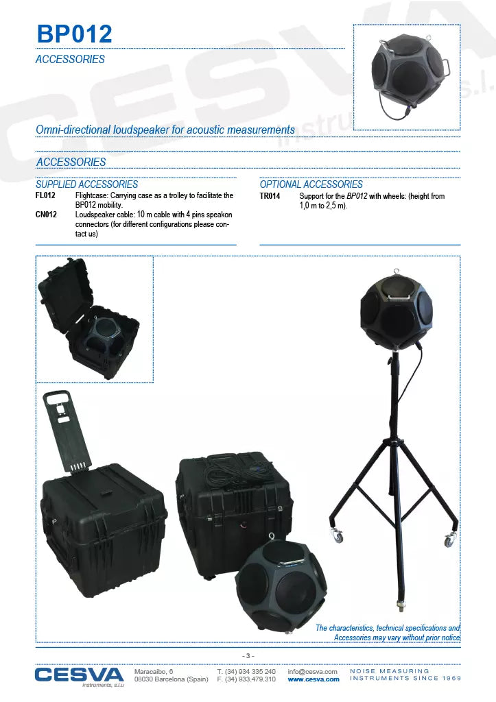 CESVA BP012 Omni-Directional Loudspeaker - 12 Dodecahedron Speakers