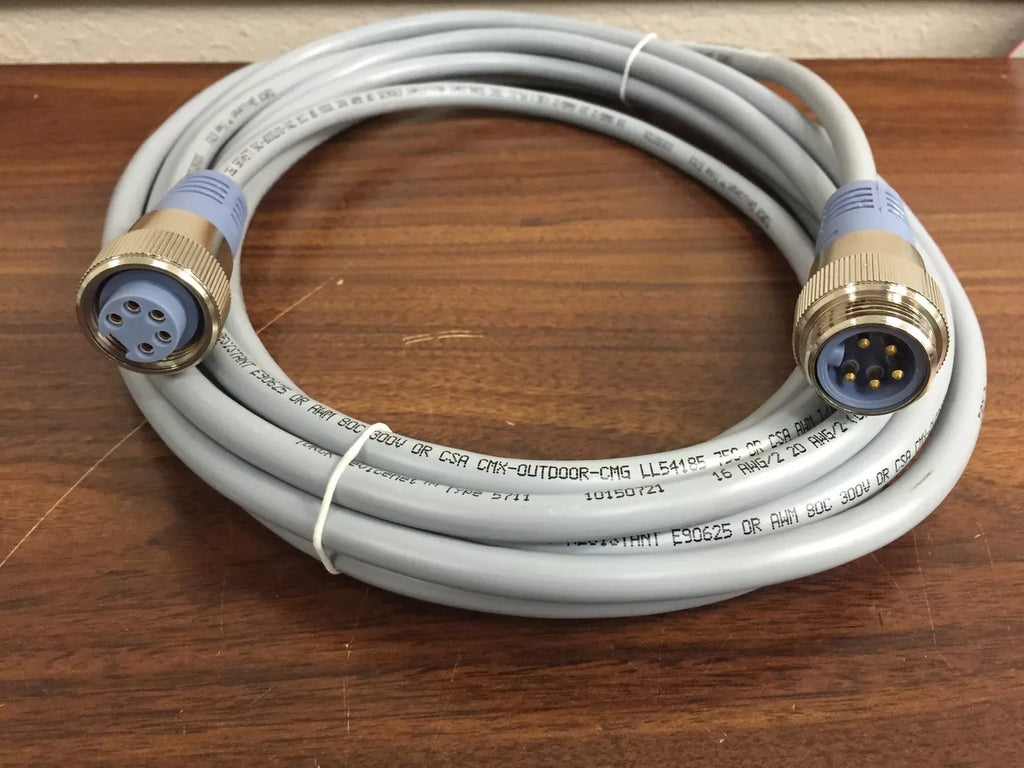 Turck RSM RKM 5711-6M Minifast 5-Pin Male to Female Cable, 6 Meters - ZYYKZ Test Equipment