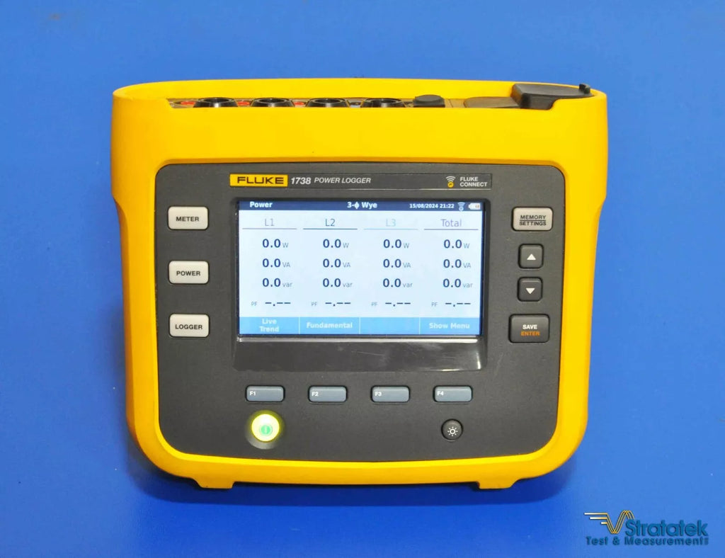 Fluke 1738 3-Phase Power Logger with 1500A Probes and Fluke Connect - NIST Calibrated