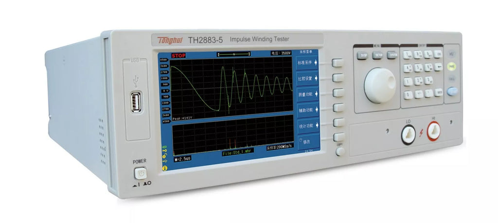 Tonghui TH2883-1 Impulse Motor Winding Tester - 1.2kV, 200Msps Waveform