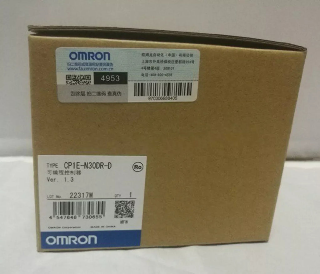Omron CP1E-N30DR-D Compact PLC CPU Unit with 30 I/O Points - ZYYKZ Test Equipment
