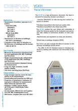 Load image into Gallery viewer, CESVA VC431 Triaxial Vibrometer - ISO 804 Certified Vibration Meter