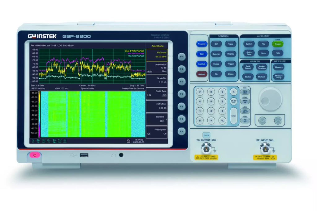 GW Instek GSP-8180TG Spectrum Analyzer with 9kHz-1.8GHz Tracking Generator