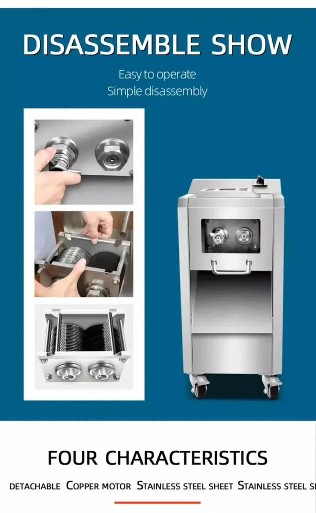 Heavy Duty Commercial Electric Stainless Steel Meat Slicer Machine - ZYYKZ Test Equipment