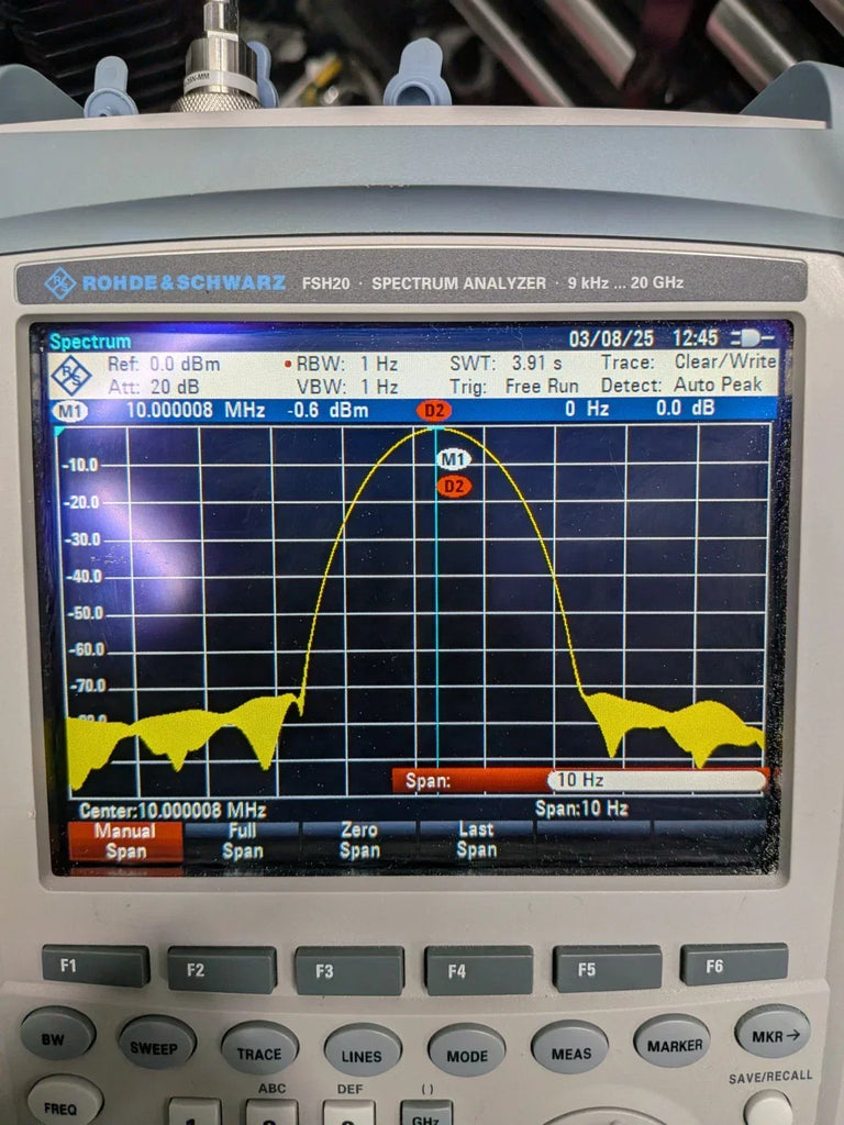Rohde & Schwarz FSH20 K17 Handheld Spectrum Analyzer with Integrated Power Meter & Sensor - Calibrated - ZYYKZ Test Equipment