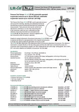 Load image into Gallery viewer, LR-Cal LPP 60 Pneumatic Pressure Calibration Hand Pump - 870 PSI / 60 Bar