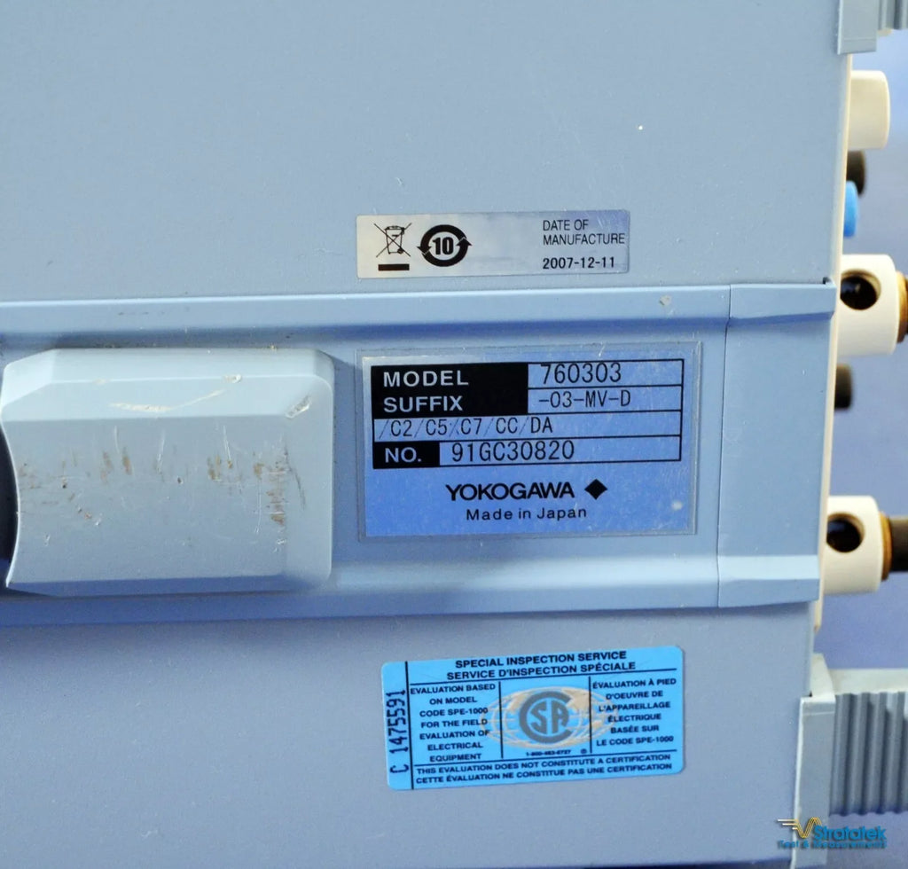 Yokogawa WT3000 Power Analyzer - Motor Version 760303-03-MV-D