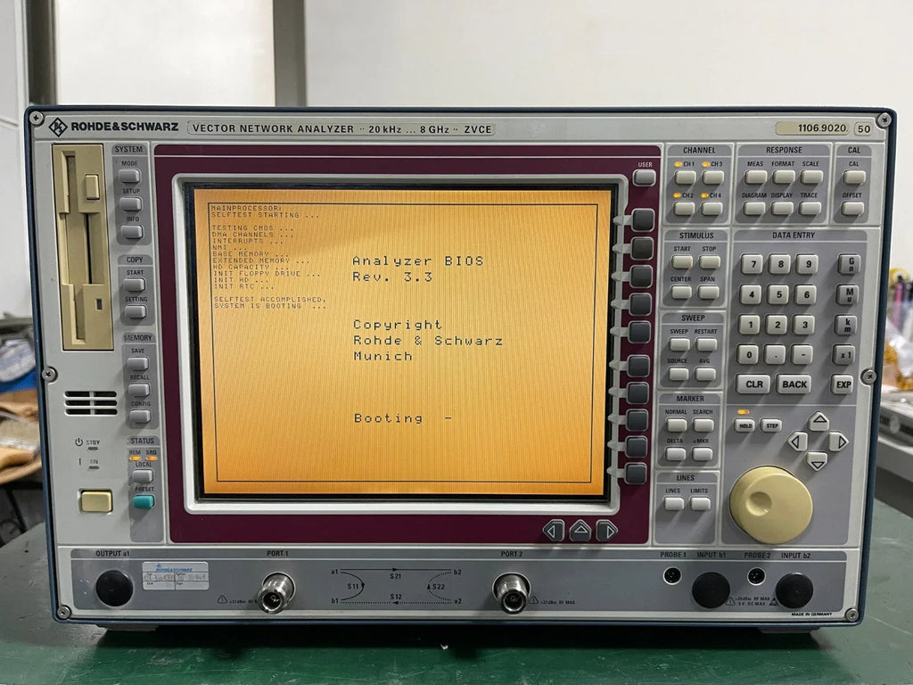 Rohde & Schwarz ZVCE Vector Network Analyzer 20 kHz - 8 GHz, Dual Port - ZYYKZ Test Equipment