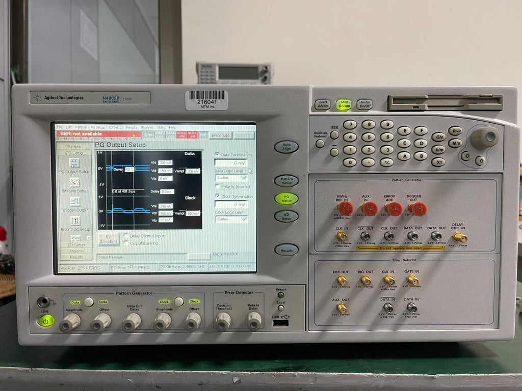 Agilent N4902B Serial Bit Error Rate Tester (BERT) - 7 Gb/s with Self-Test and Option 100 - ZYYKZ Test Equipment