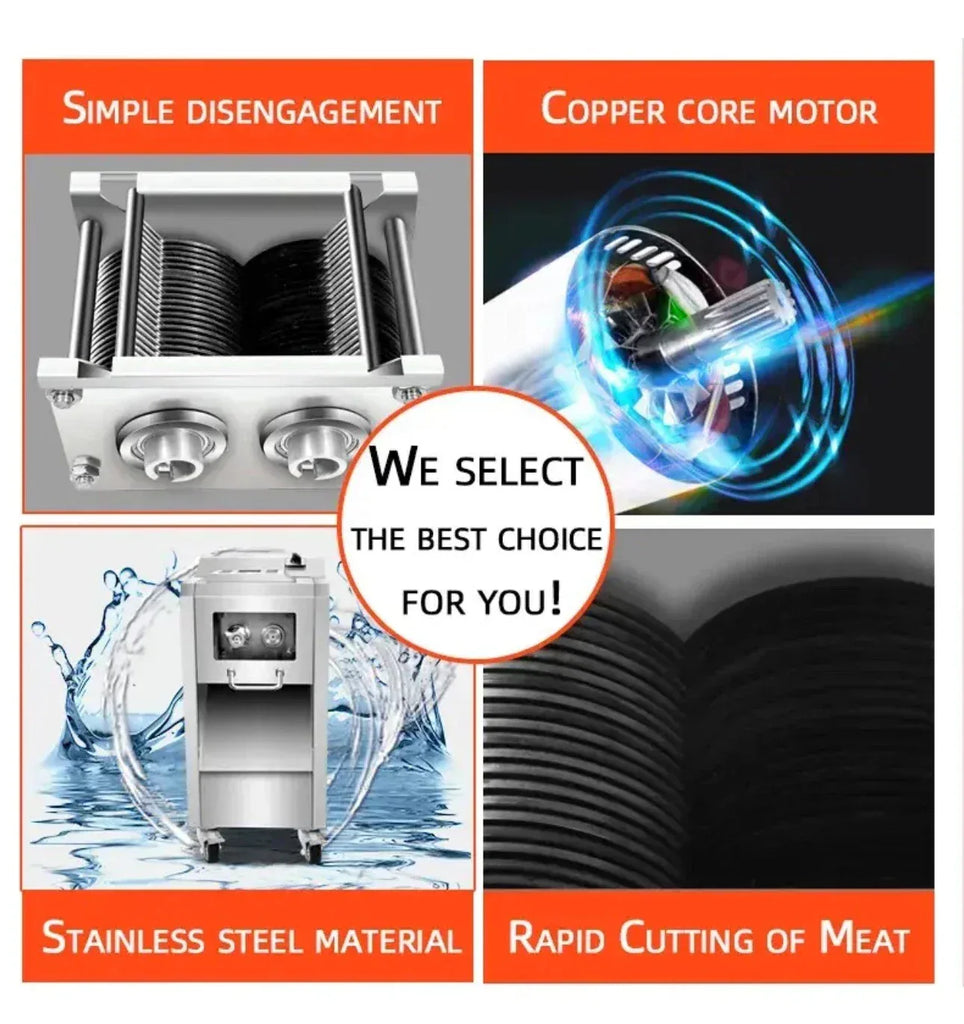 Heavy Duty Commercial Electric Stainless Steel Meat Slicer Machine - ZYYKZ Test Equipment