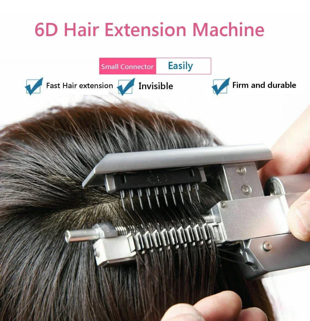 6D Salon Fusion Hair Extension Connector & Human Hair Extension Kit - ZYYKZ Test Equipment