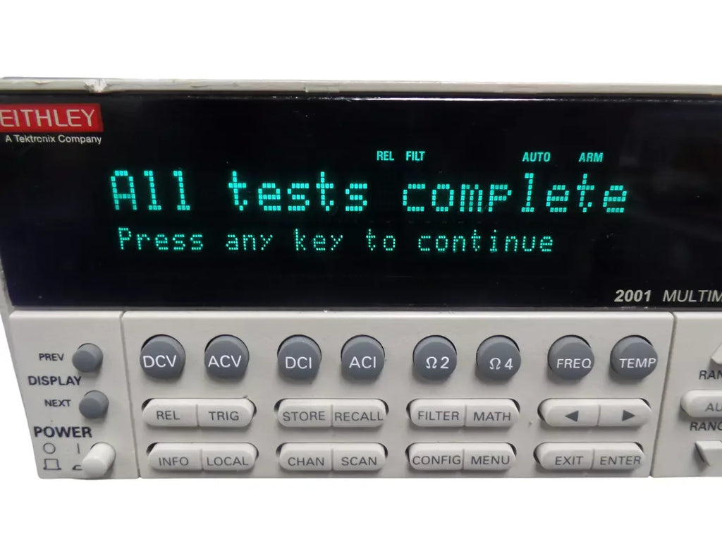 Keithley 2001M B17 High-Accuracy Digital Multimeter - ZYYKZ Test Equipment