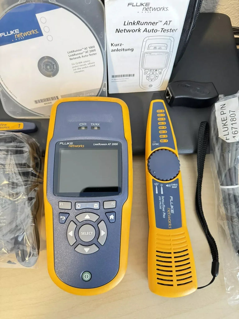 Fluke Networks LinkRunner AT-2000 LRAT-2000 Auto Network Tester with IntelliTone Probe - ZYYKZ Test Equipment