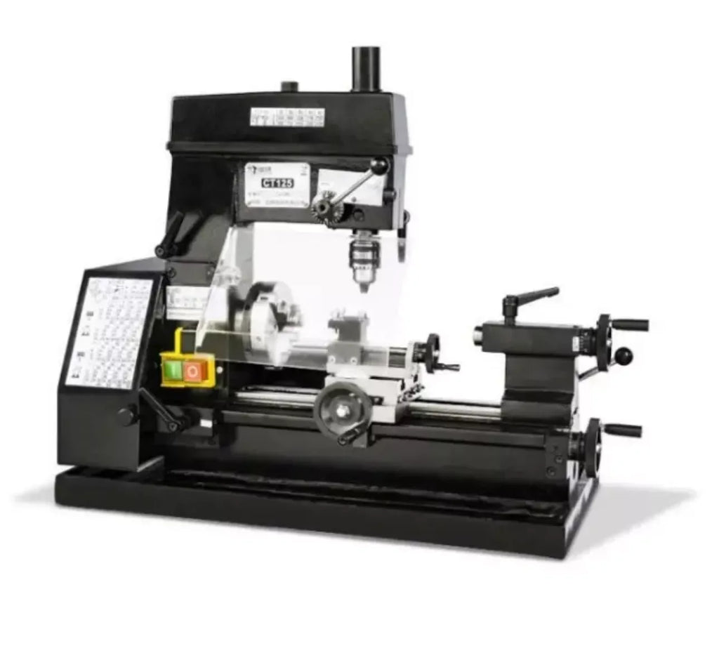 Mini Desktop Lathe Machine 220V 180W for DIY Drilling & Milling - ZYYKZ Test Equipment