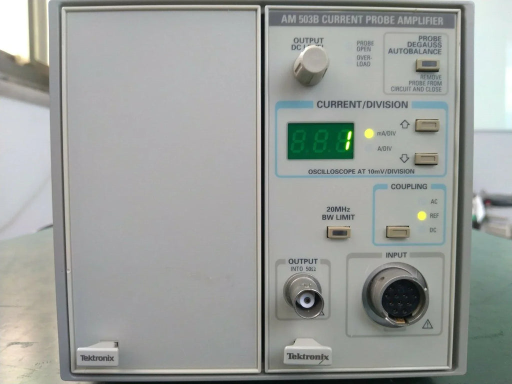 Tektronix TM502A Power Module with AM503B/AM503S Current Probe Amplifier - ZYYKZ Test Equipment