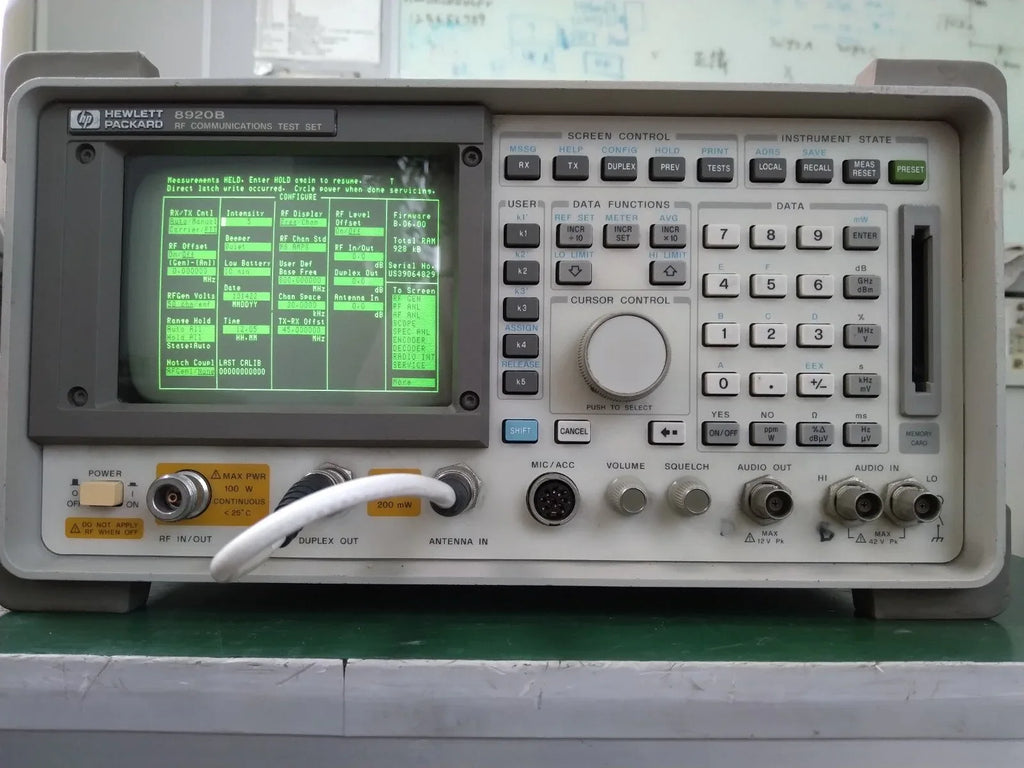 HP Agilent 8920B RF Communications Test Set with Options 016 & 102 - ZYYKZ Test Equipment