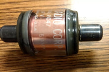 Load image into Gallery viewer, Aircraft Radio Corp P/N 8047 50 pF 5kV Glass Tube Vacuum Capacitor - ZYYKZ Test Equipment