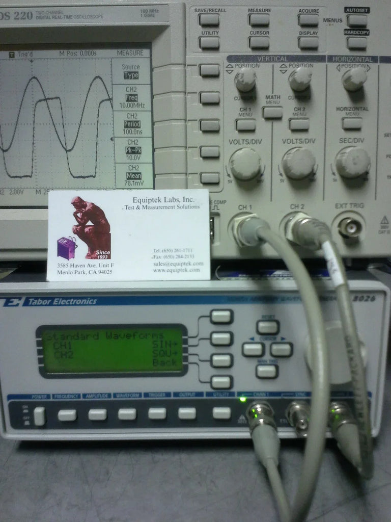 Tabor Electronics 8026 20 MHz Dual Channel Arbitrary Waveform Generator - ZYYKZ Test Equipment