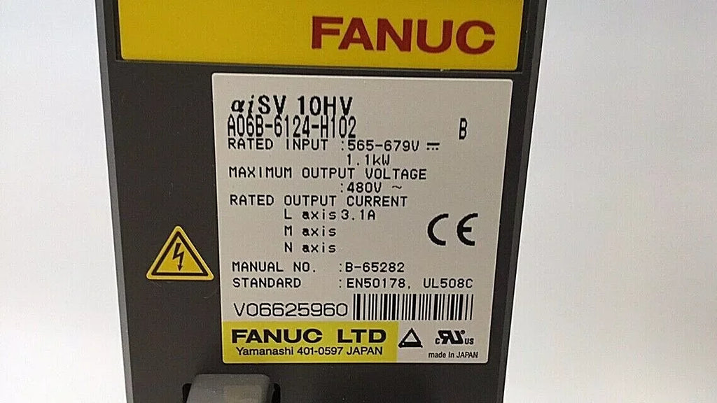 FANUC A06B-6124-H102 Servo Driver - ZYYKZ Test Equipment