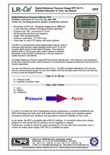 Load image into Gallery viewer, LR-Cal DFP Digital Force, Weight, and Pressure Gauge with ±0.1% Accuracy