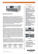 Load image into Gallery viewer, GW Instek ASR-3400HF 4kVA Programmable AC/DC Power Source 5000Hz