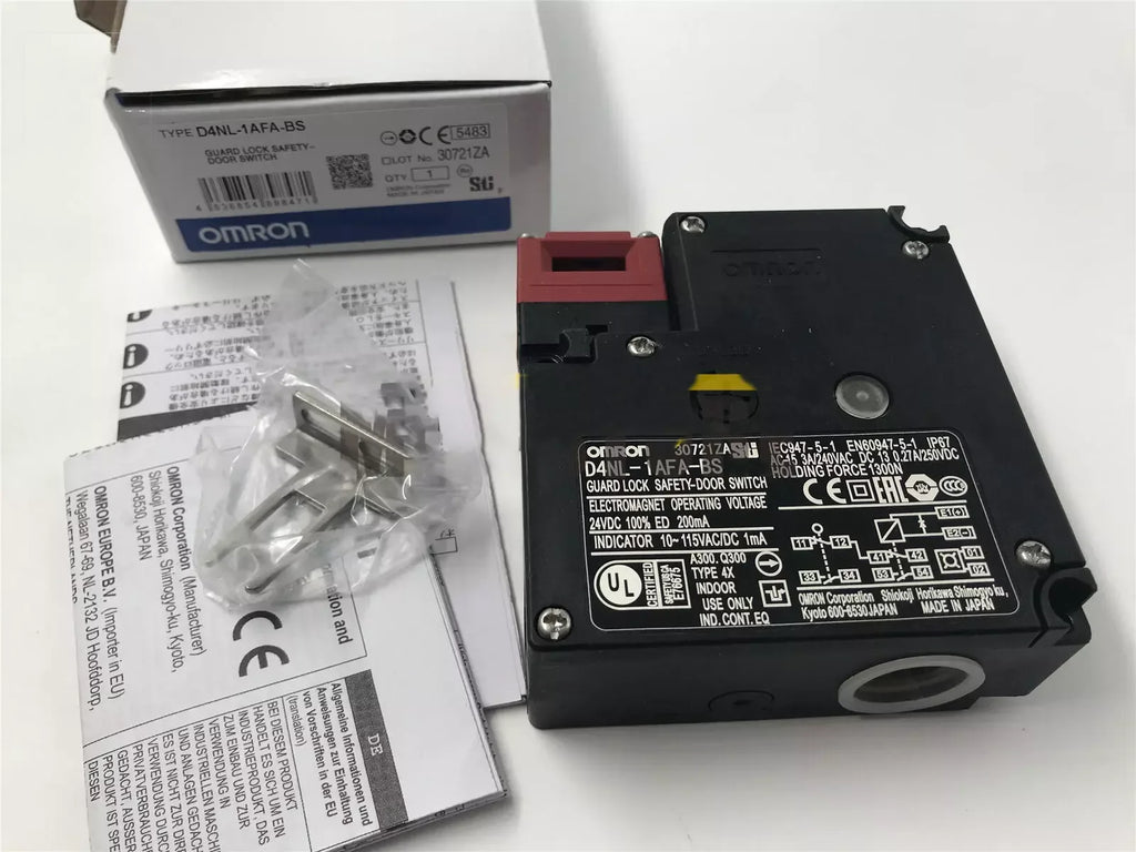 Omron D4NL-1AFA-BS Safety Gate Switch with Key Lock - New - ZYYKZ Test Equipment