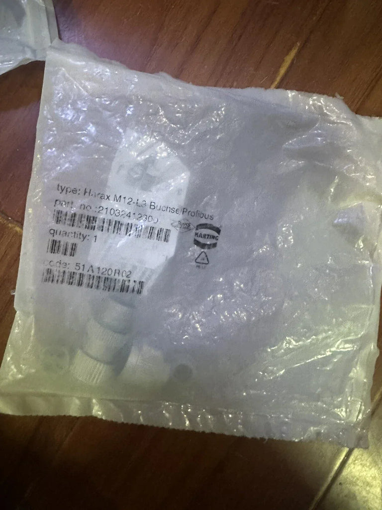 Harting Profibus M12-L3 Connector Socket, Part No. 21032412300 - ZYYKZ Test Equipment