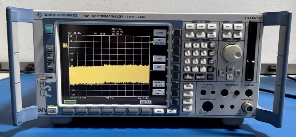 R&S FSP7 Spectrum Analyzer 9 kHz to 7 GHz with FSP-K90 & FSP-B4 Options - ZYYKZ Test Equipment