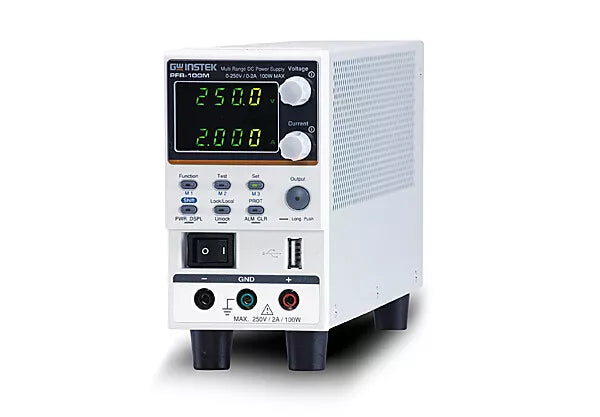 GW Instek PFR-100M Fanless Multi-Range DC Power Supply - 100W, 250V, 2A