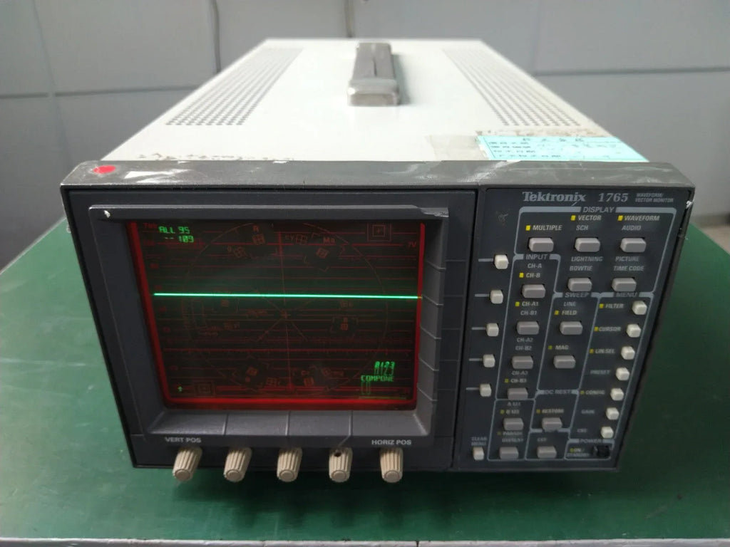 Tektronix 1765 Waveform and Vector Monitor - High-Resolution Display - ZYYKZ Test Equipment