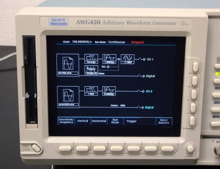 Tektronix AWG420 200MHz 16-Bit 2-Channel Arbitrary Waveform Generator - ZYYKZ Test Equipment