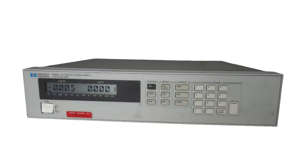 Hewlett-Packard 6633A Programmable System DC Power Supply 0-20V 0-3A - ZYYKZ Test Equipment