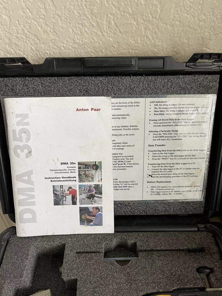 Anton Paar DMA 35N Digital Density Meter Controller & Transmitter - ZYYKZ Test Equipment