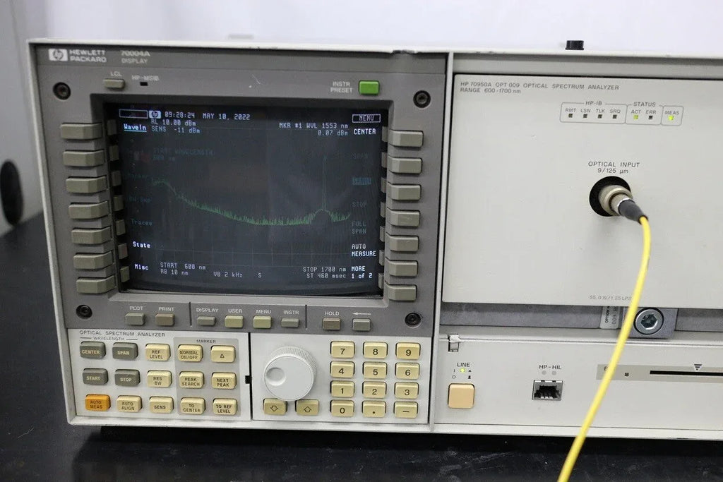 HP 71450A /009 H02 High-Resolution Optical Spectrum Analyzer - ZYYKZ Test Equipment