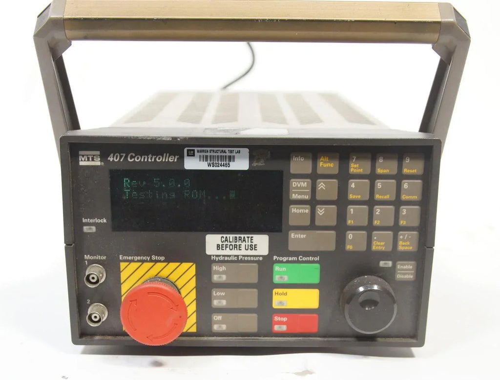 MTS 407 Single-Channel Digital PIDF Servo Hydraulic Channel Station Controller - ZYYKZ Test Equipment