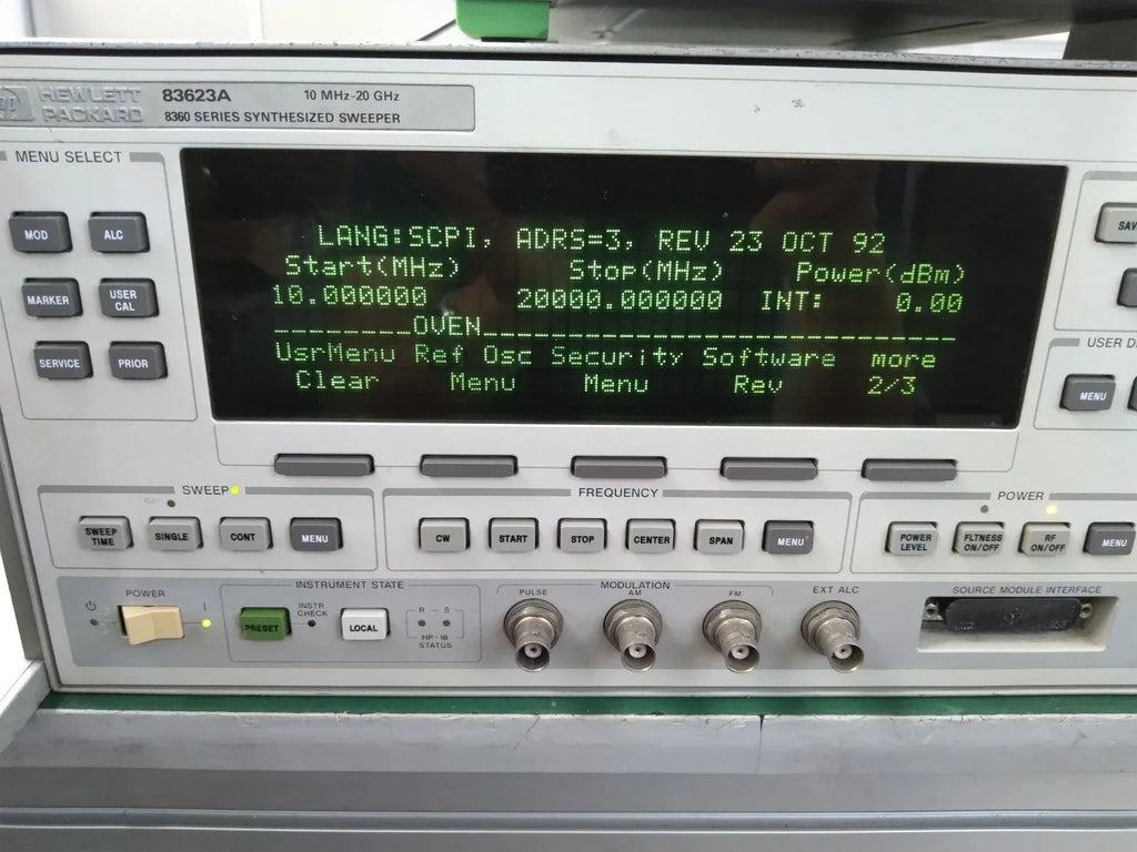 Agilent 83623A Synthesized Sweep Signal Generator 10 MHz to 20 GHz - ZYYKZ Test Equipment