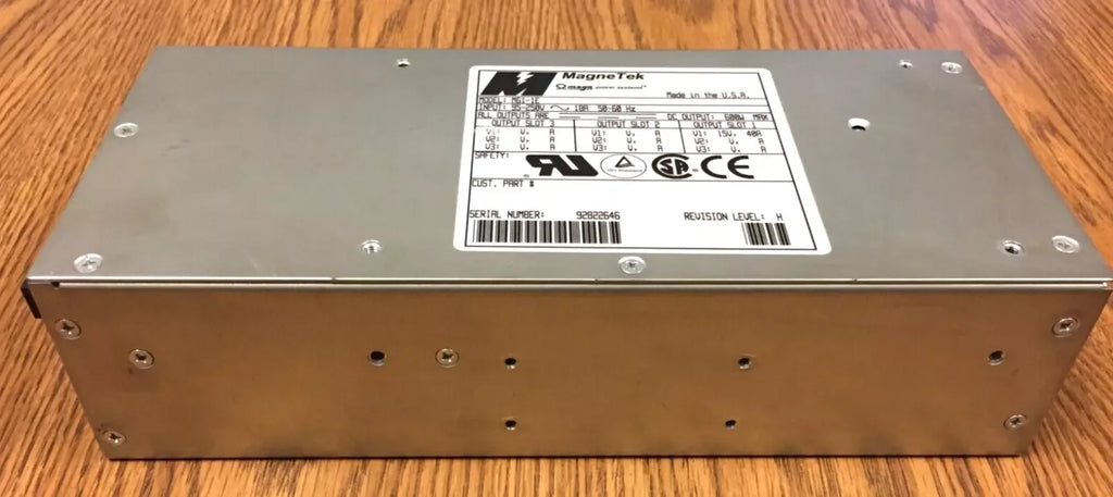 MagneTek MG1-1E AC/DC Power Supply 15V 40A, 95-250V AC Input - ZYYKZ Test Equipment
