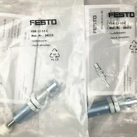 Festo YSR-12-12-C Shock Absorber, Model 34572 – Industrial Pneumatic Component - ZYYKZ Test Equipment
