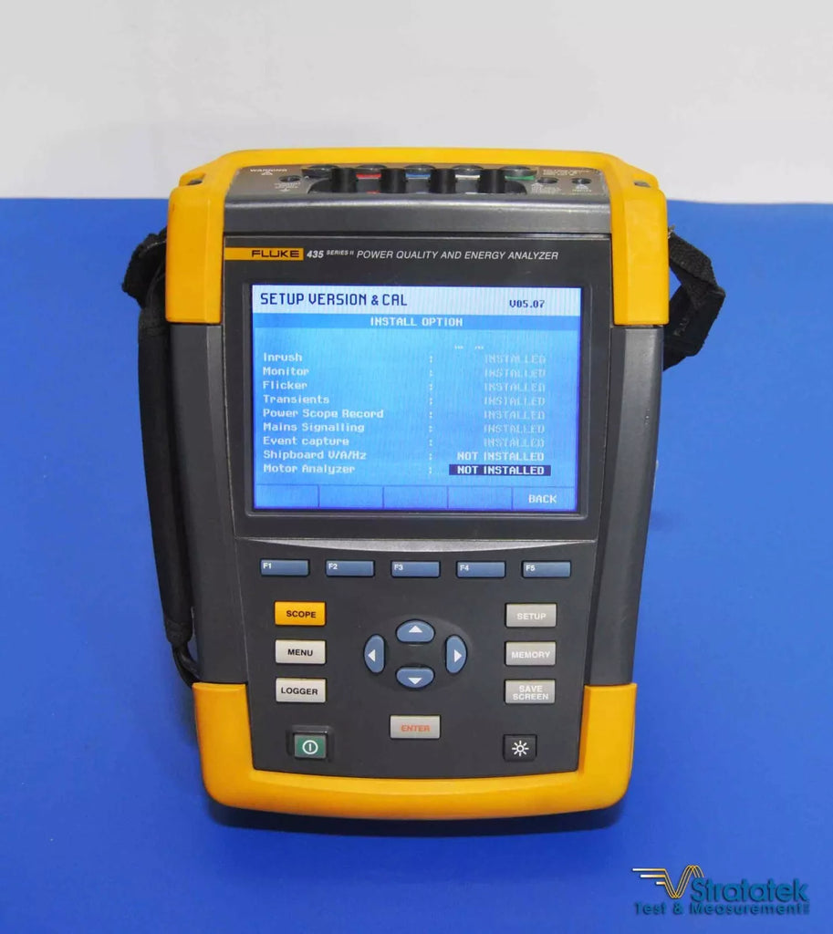Fluke 435-II Power Quality & Energy Analyzer - Calibrated PQA 435 Series II 6000A