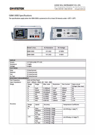 GW Instek GBM-3300 Battery Meter - 300V AC/DC with RS-232 and USB Connectivity, 0.01% Accuracy