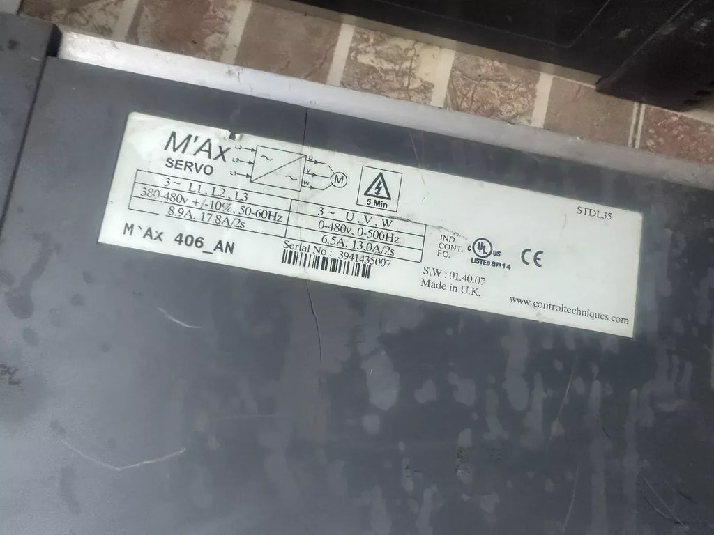 Control Techniques Max 406AN High-Performance Servo Drive - ZYYKZ Test Equipment