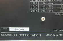 Load image into Gallery viewer, Kenwood HM-250 Auto-Tuning Distortion Meter with Precision Measurement - ZYYKZ Test Equipment